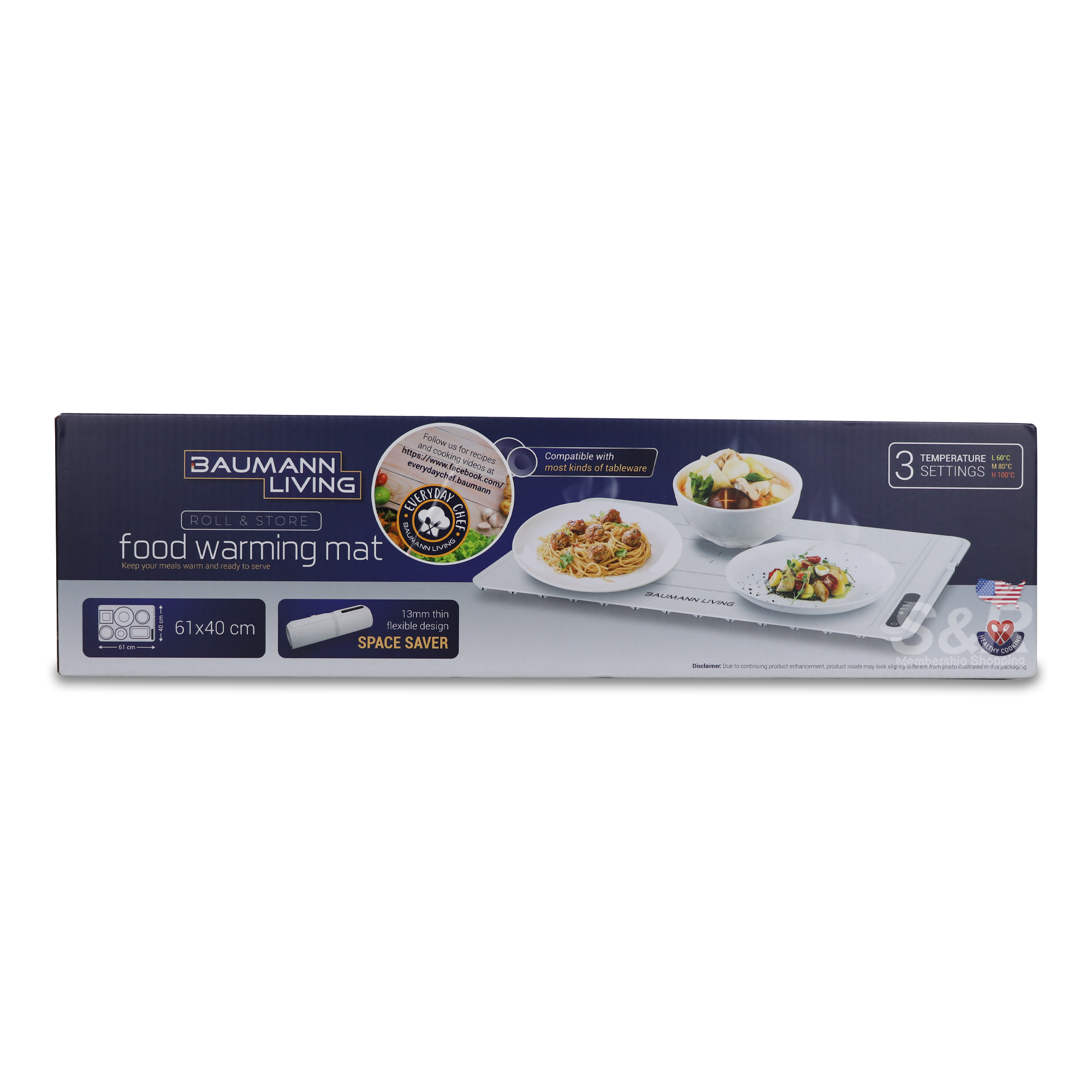 Baumann Living Food Warming Mat BM-BW601 Baumann Living Food Warming Mat BM-BW601